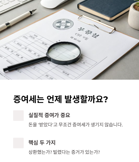 증여세는 언제 발생할까요?