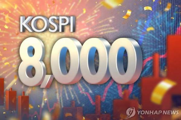 코스피 8000선 재돌파