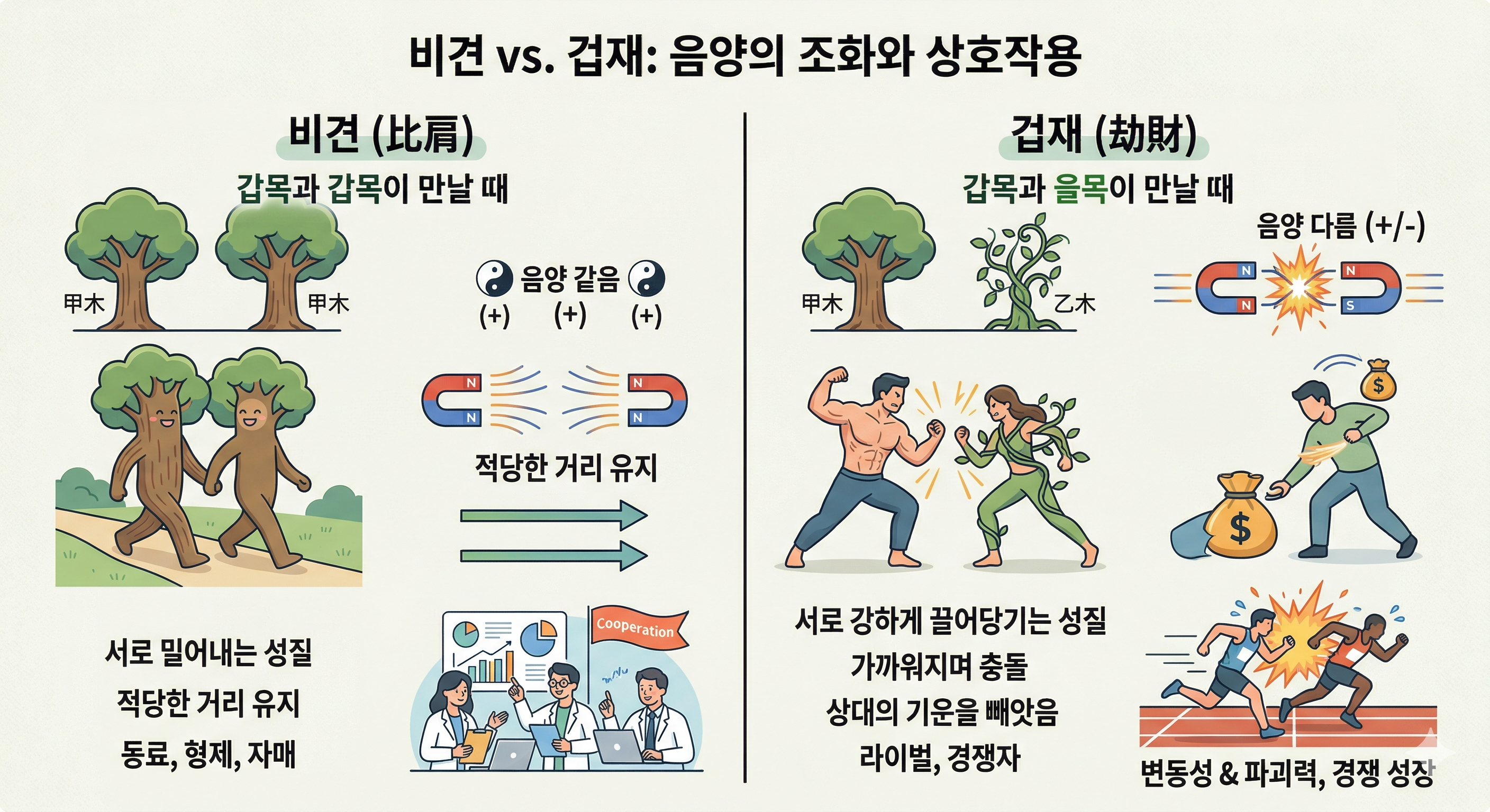 명리사주에서 육친(六親)은 '나'를 중심으로 부모, 형제, 배우자, 자식 등 인간관계를 오행의 생극제화(生剋制化)로 풀어낸 핵심 개념입니다. 사주 육친의 원리를 이해하면 주변 인연과 사회적 관계를 보다 깊이 파악할 수 있습니다. 십성(十星)의 의미와 실생활 적용 예시를 통해 명리사주 육친을 체계적으로 정리해 드립니다.