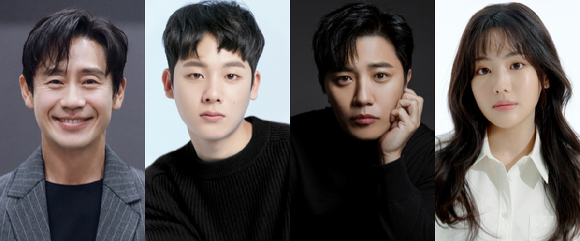 신하균&#44; 이정하&#44; 진구&#44; 조아람가 &#39;감사합니다&#39;에 출연한다. [사진=호두앤유엔터테인먼트&#44; 나무엑터스&#44; 바로엔터테인먼트&#44; 비욘드제이]