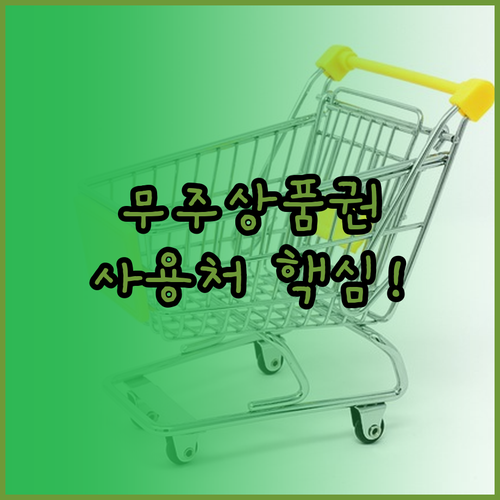 무주사랑상품권 사용처 혜택 제한 업종..