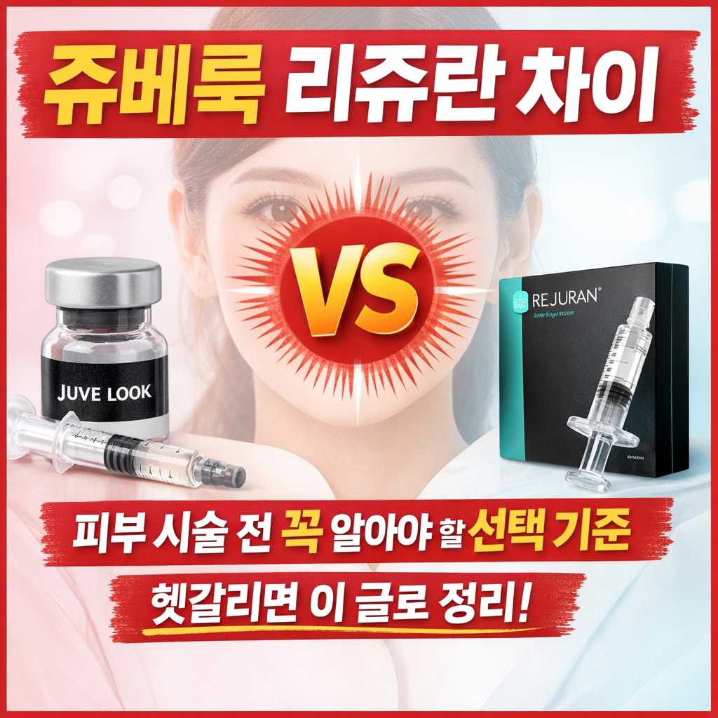 쥬베룩 리쥬란 차이 알아보기