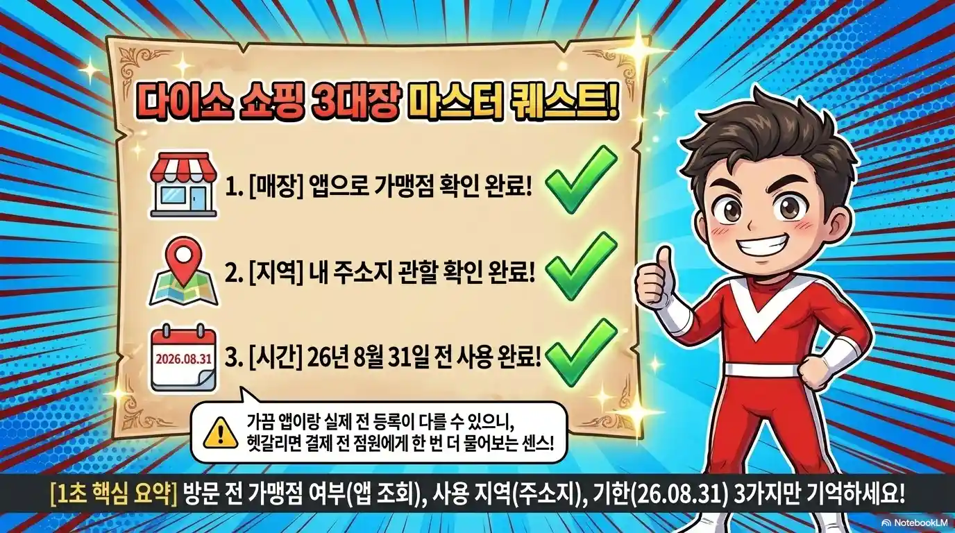 고유가 피해지원금 다이소 결제 전 확인 사항