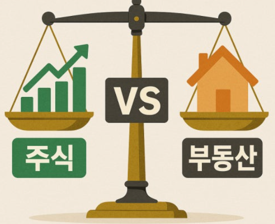 주식vs부동산(필수재,레버기지, 투자)에 대한 사진