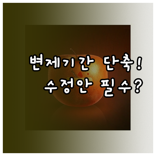 이미 회생 중인 경우 변제 기간 단축..
