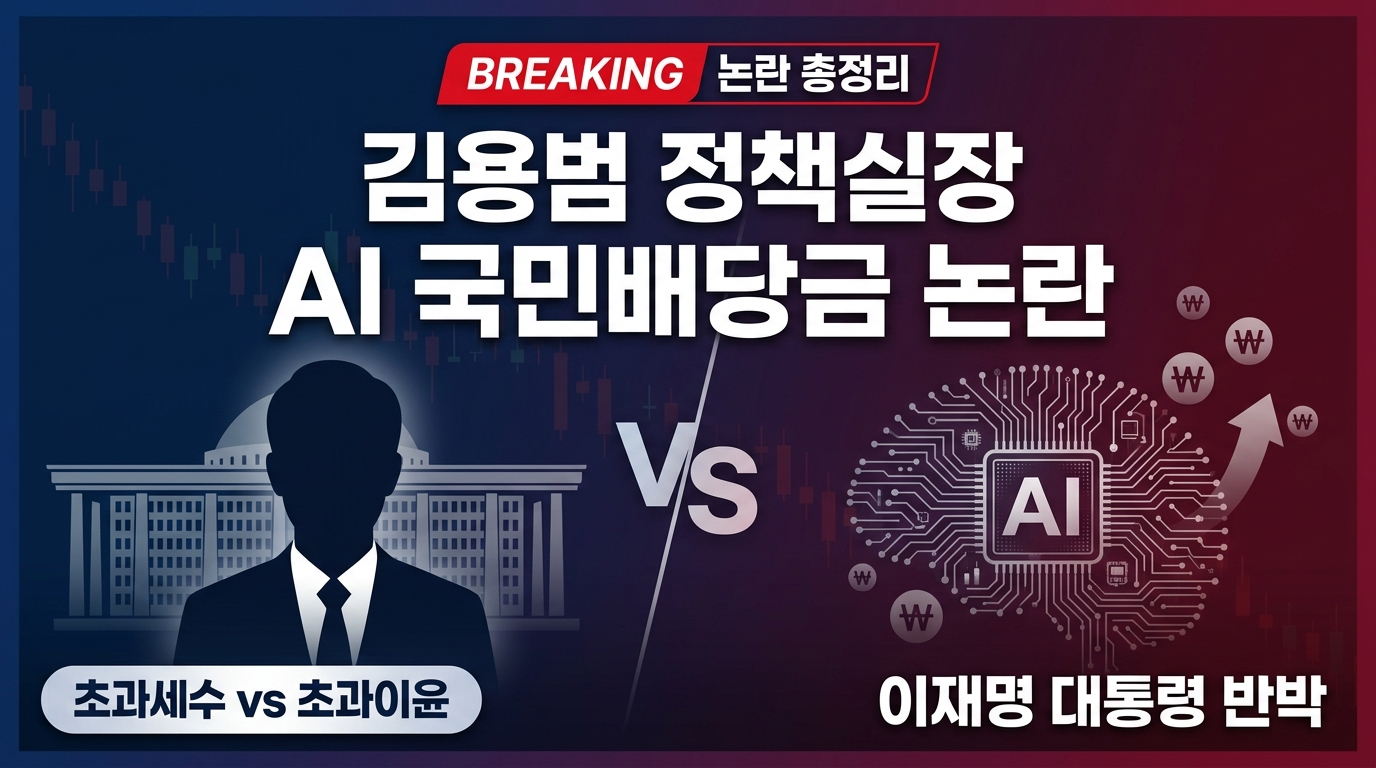김용범 정책실장 AI 국민배당금 논란 총정리 초과세수 초과이윤 이재명 대통령 반박 가짜뉴스