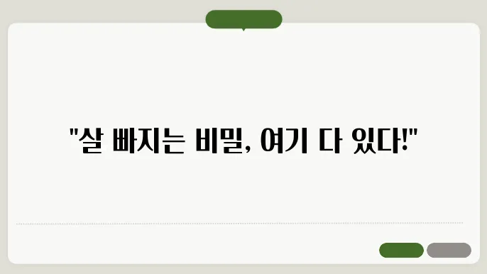 다이어트 식단을 준비할 때 알아야 할 점