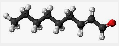 2-노네날 분자구조
