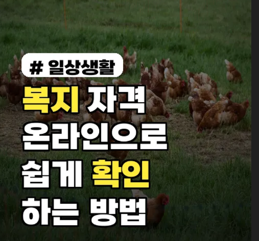 복지로 홈페이지 모의계산 복지혜택 확인하기