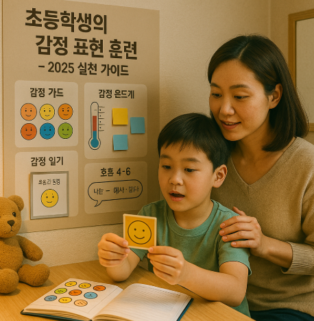 초등학생의 감정 표현 훈련, 어떻게 시작해야 할까? – 2025 실천 가이드