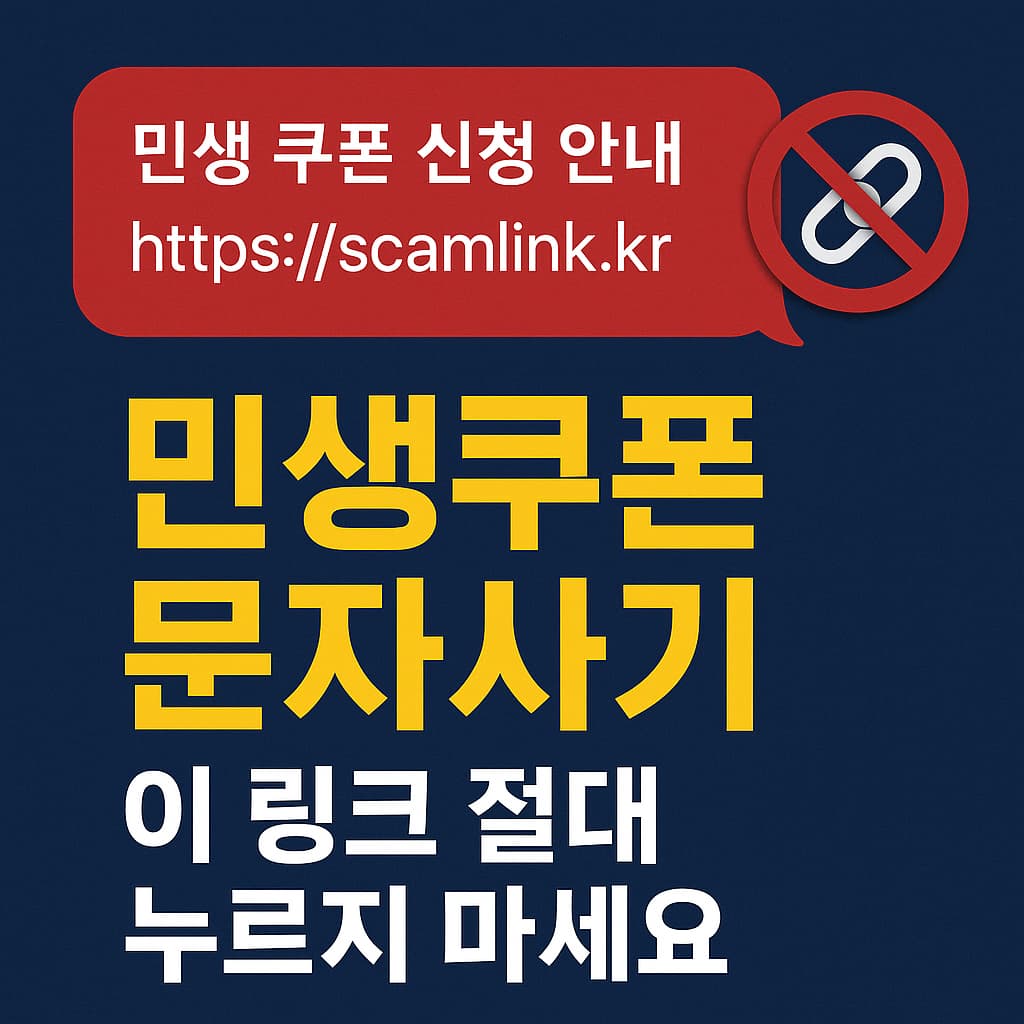 민생쿠폰 문자사기