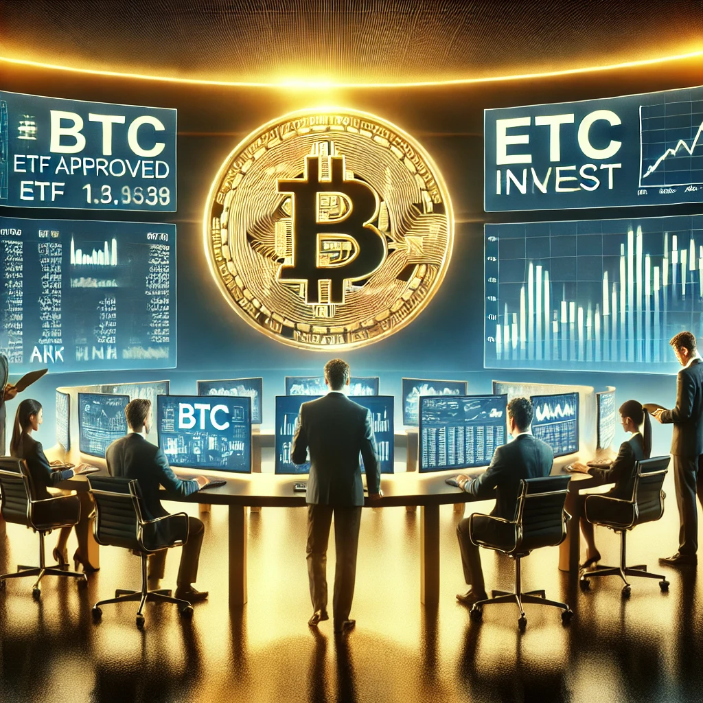 기관의 BTC 투자와 관련된 이미지