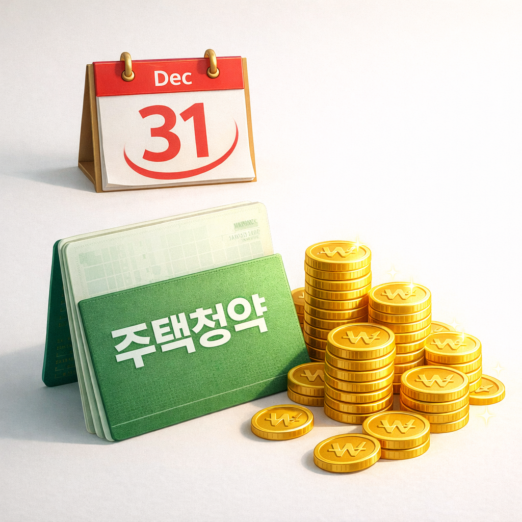 "아직도 240만 원만 넣으셨나요?" 주택청약 소득공제 300만 원으로 상향! 12월 31일 전 추가 납입 필수