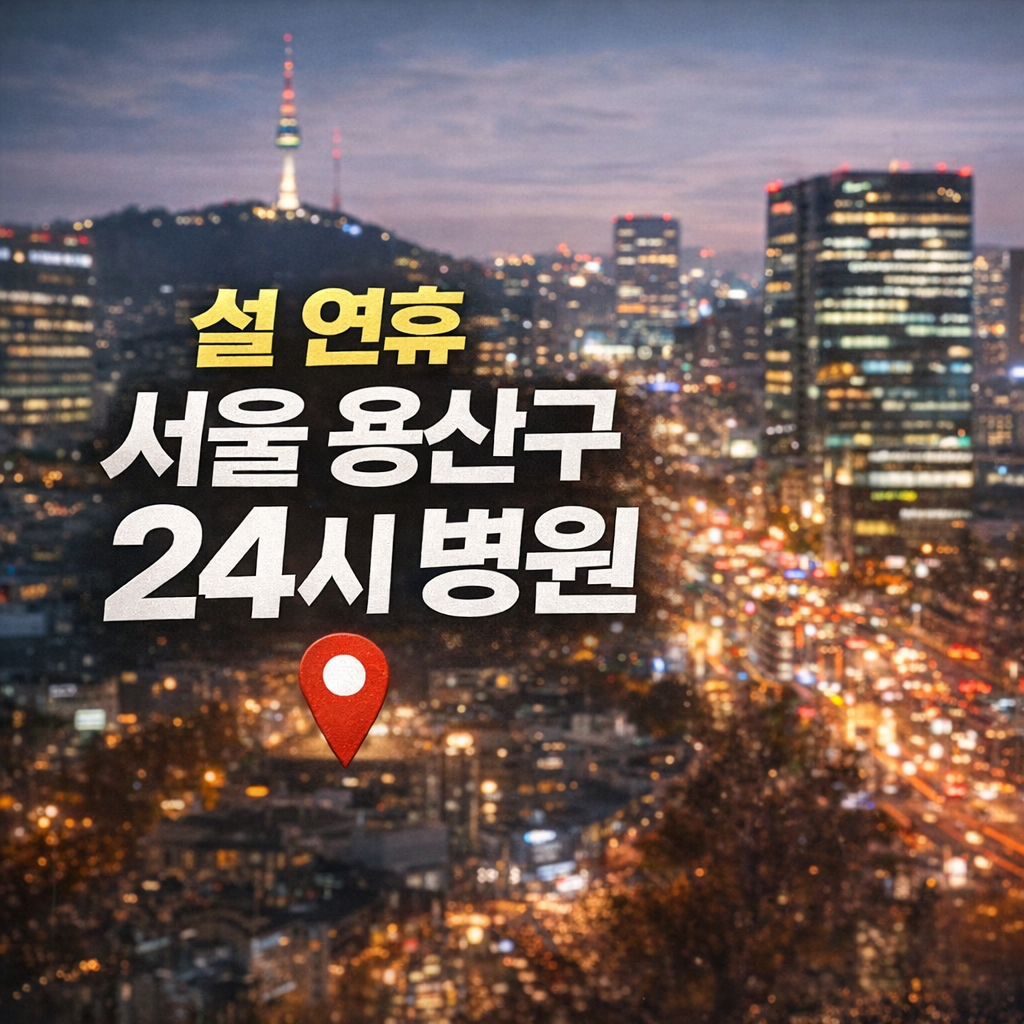 설 연휴 서울 용산구 24시 문 여는 병원 지금 바로 찾는 방법