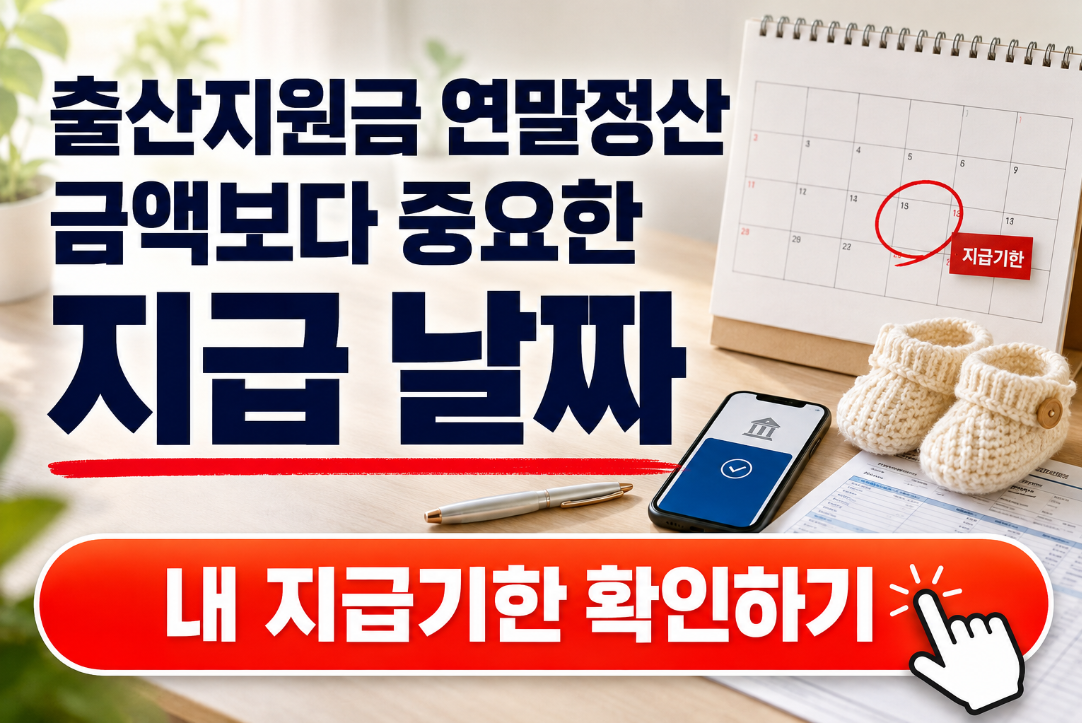 출산지원금 연말정산, 받은 금액보다 지급 날짜가 더 중요한 이유