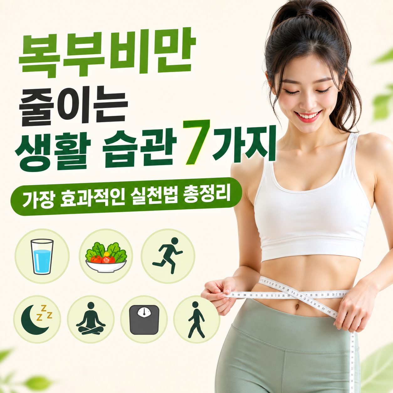복부비만 줄이는 생활 습관