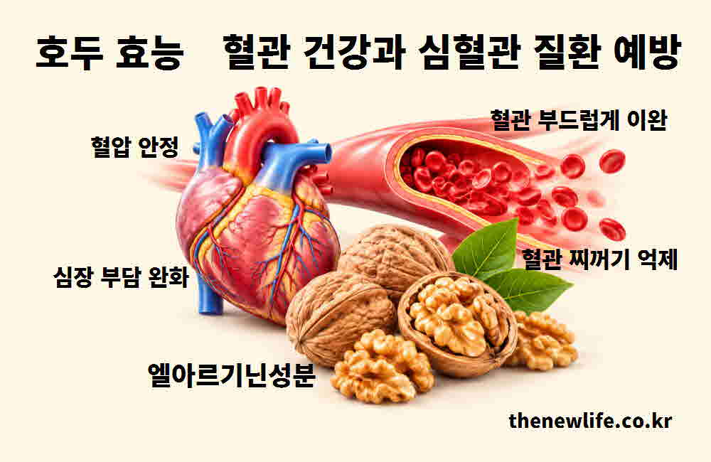 호두 효능 혈관 건강 심혈관 질환 예방