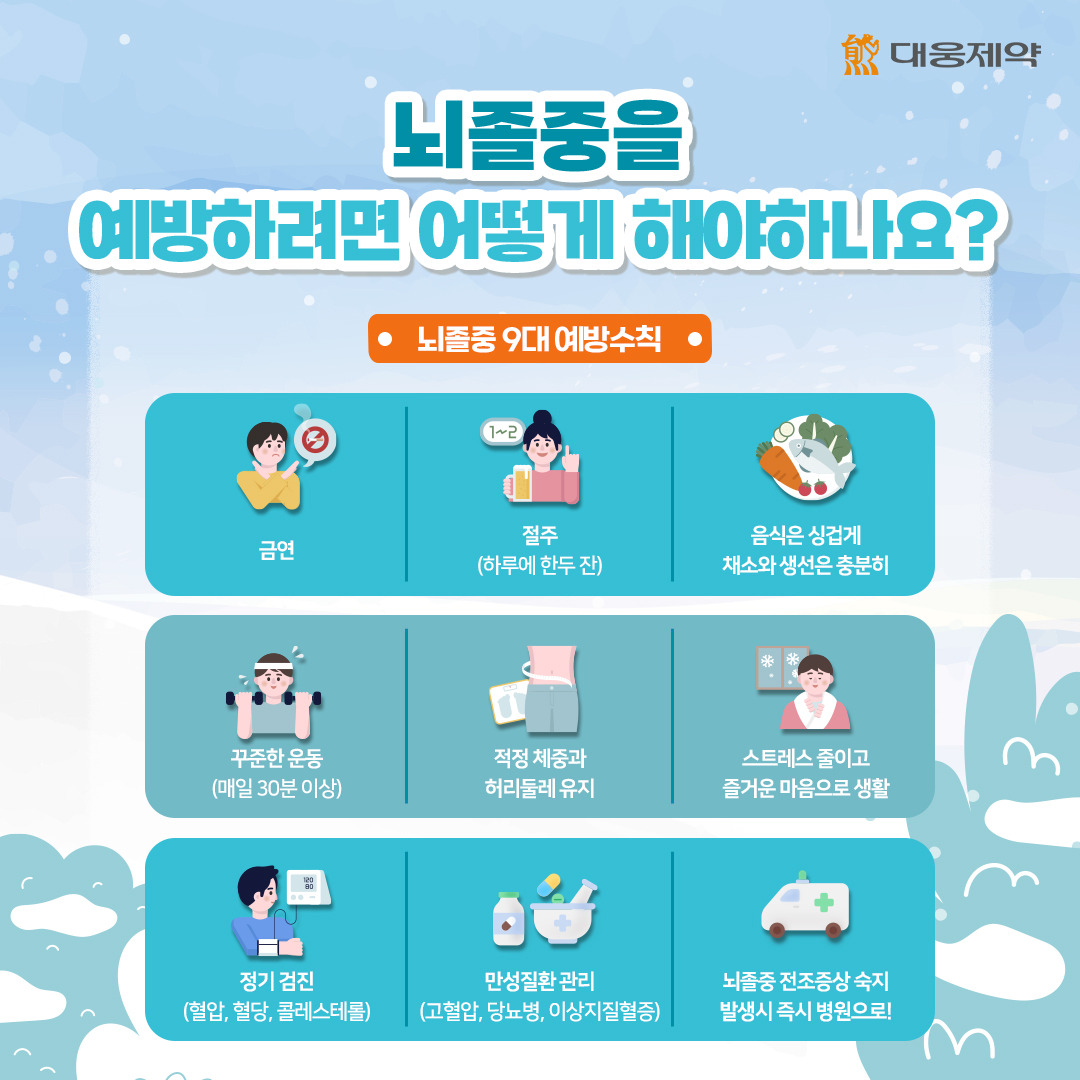 뇌졸증 예방법