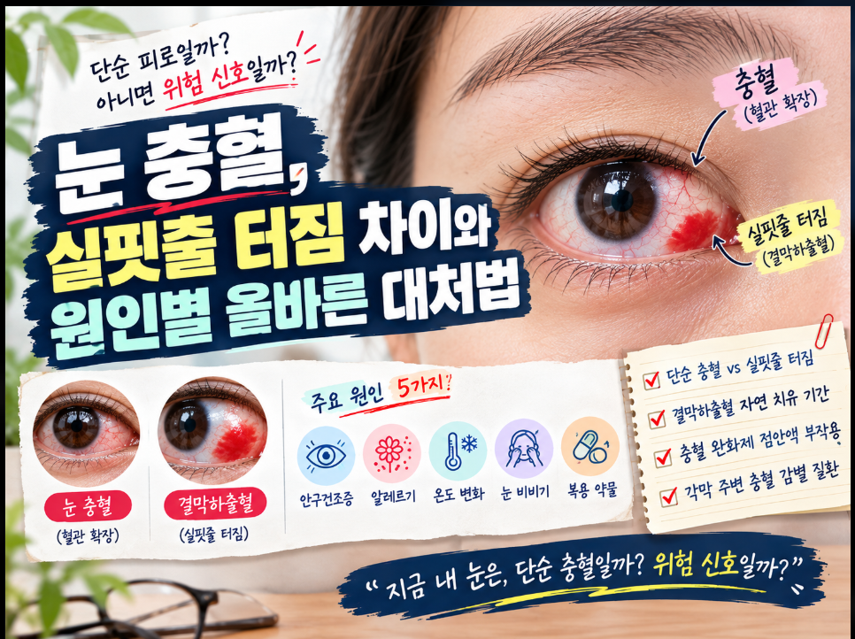 눈 충혈 실핏줄