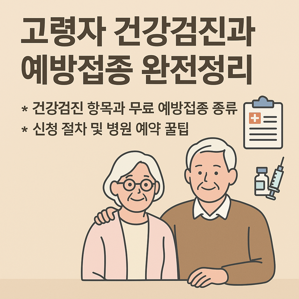 고령자 건강검진과 예방접종 안내