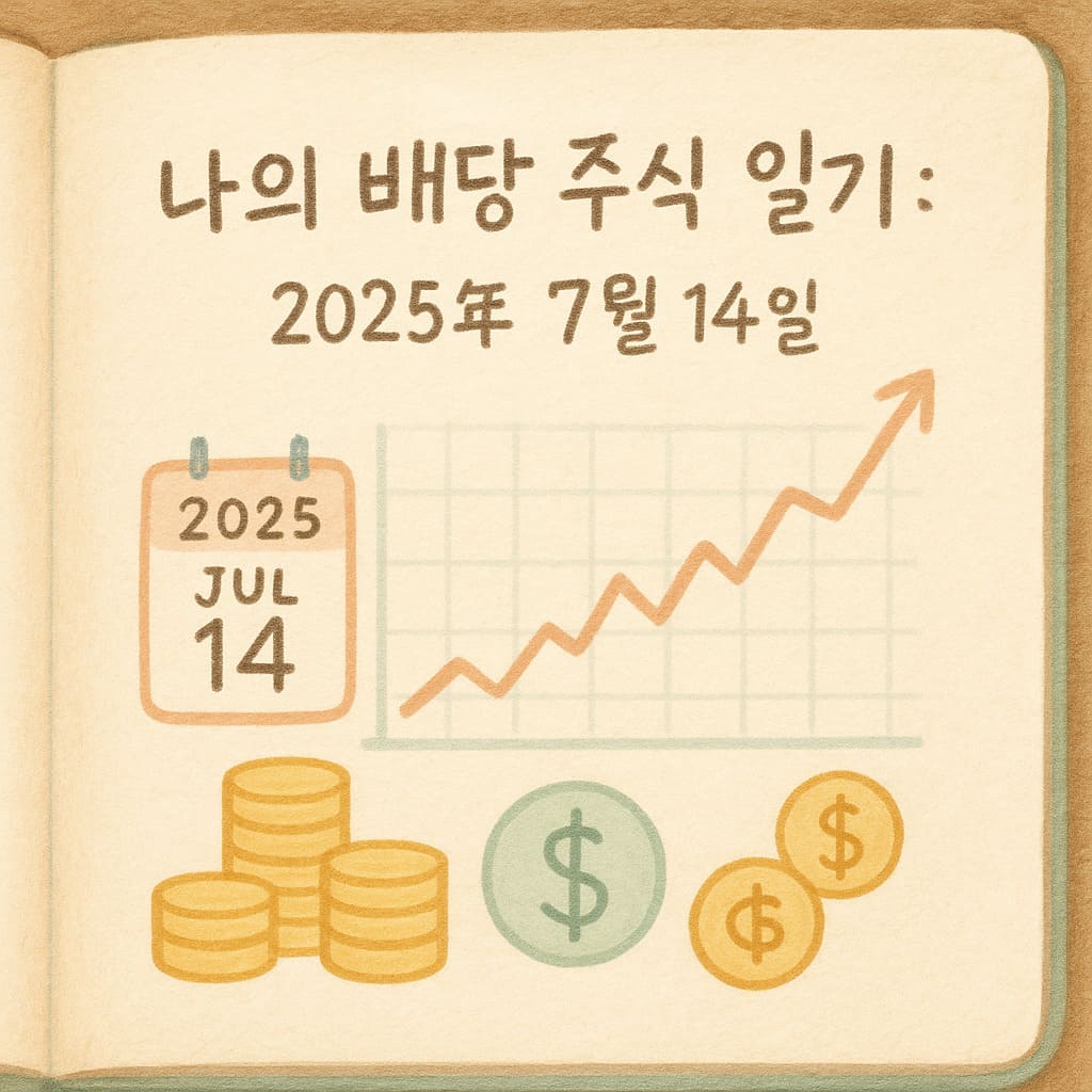 🗓️ 나의 배당 주식 일기: 2025년 7월 14일 😊