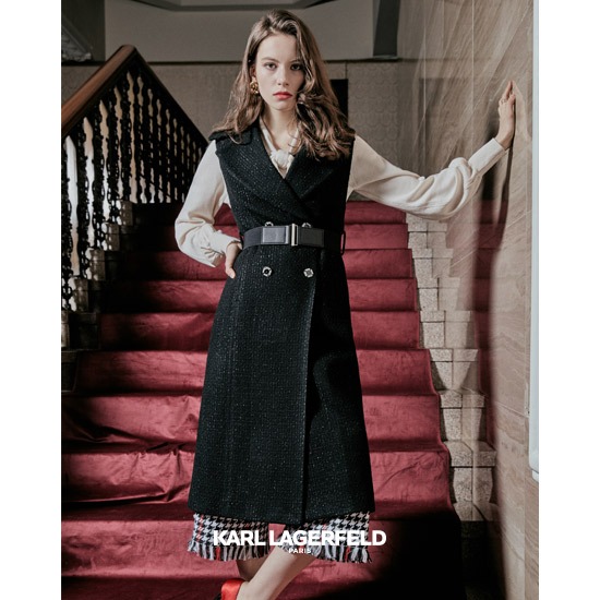 칼라거펠드 루이어 트위드 베스트