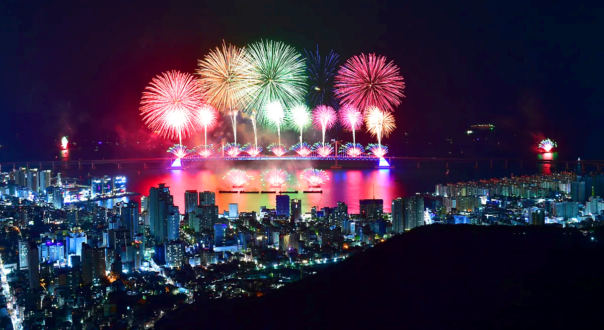 부산 광안리 불꽃축제 불꽃명당