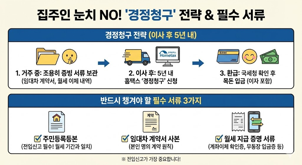 월세 세액공제 경정청구
