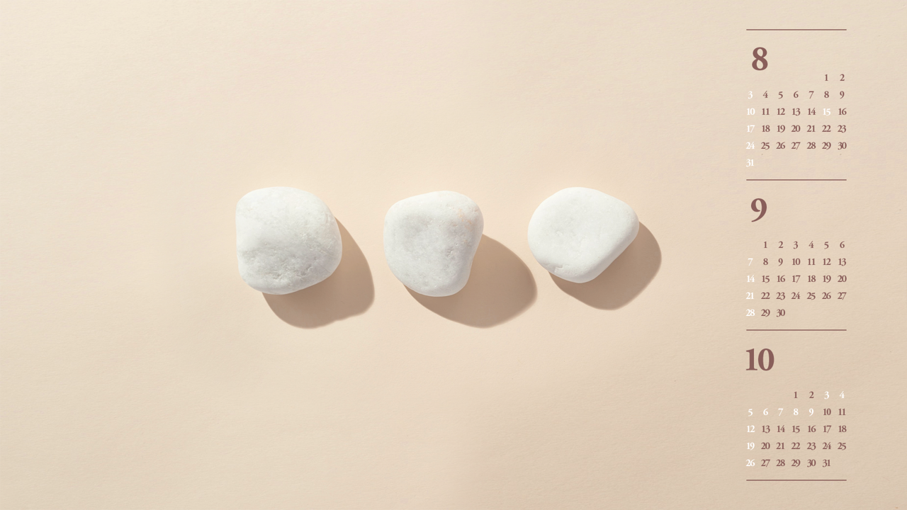 08 조약돌 B - 2025년9월 노트북배경화면