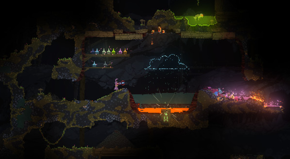 마법 액션 로그라이크 게임 Noita 이미지