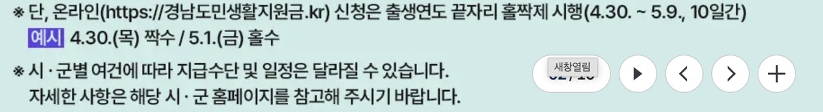 경남도생활지원금 신청 방법