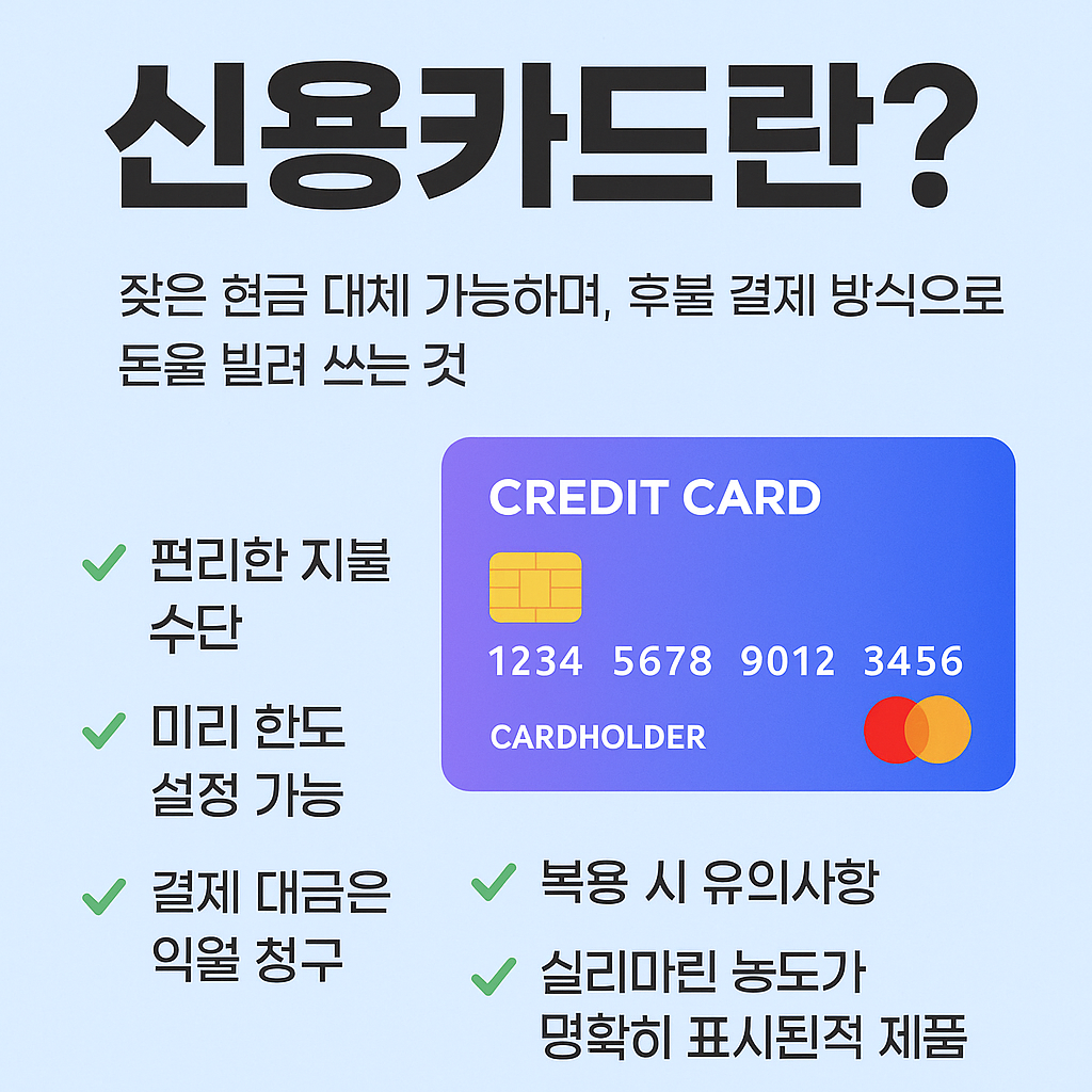 신용카드는 잘쓰면 득이고 잘못쓰면 망함