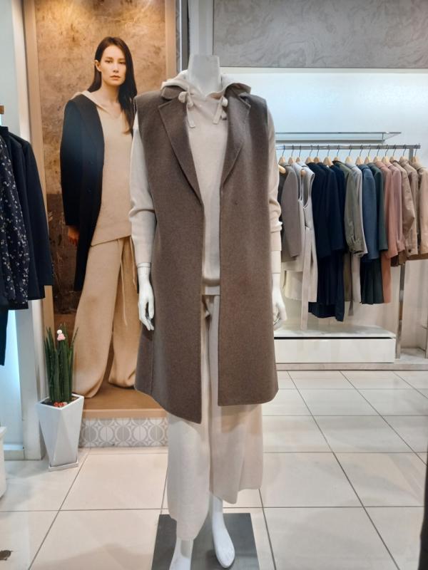 캐리스노트 캐리스 노트 GD01 모직 롱 조끼 CN1WHV002