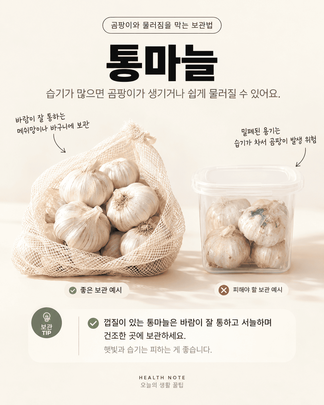 마늘 보관하는 방법
