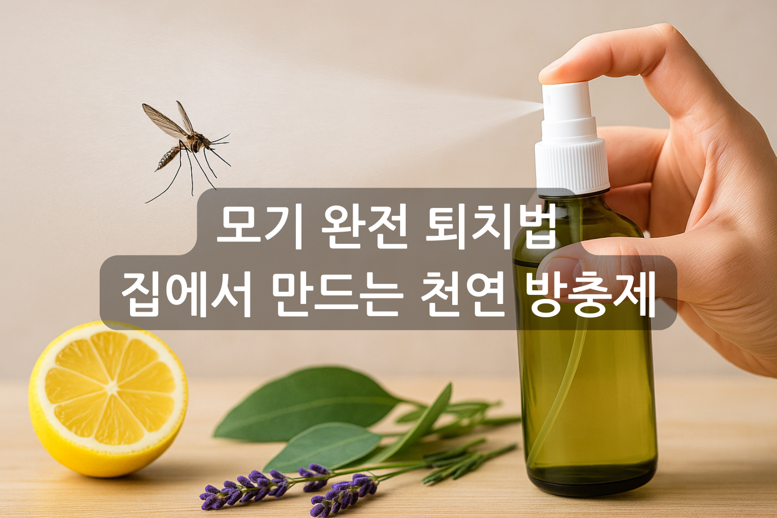 모기 완전 퇴치법, 집에서 만드는 천연 방충제