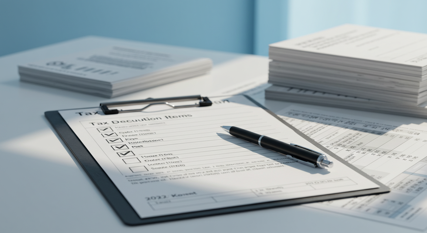 종합소득세 공제 항목 체크리스트 작성 이미지