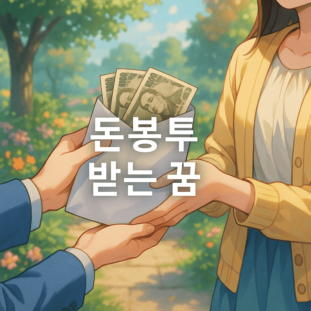 돈봉투 받는 꿈 해몽