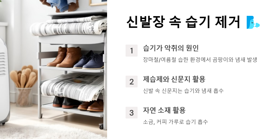 신발장 속 습기 제거