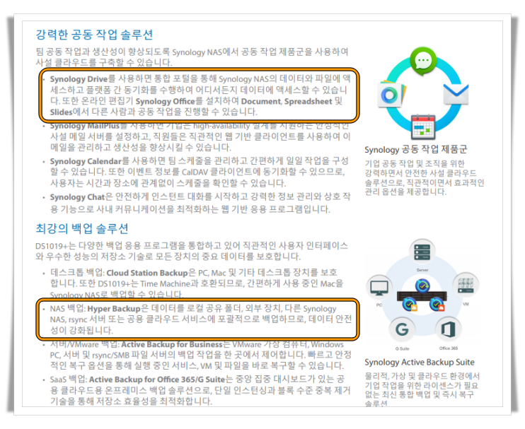 시놀로지 구매 이유
