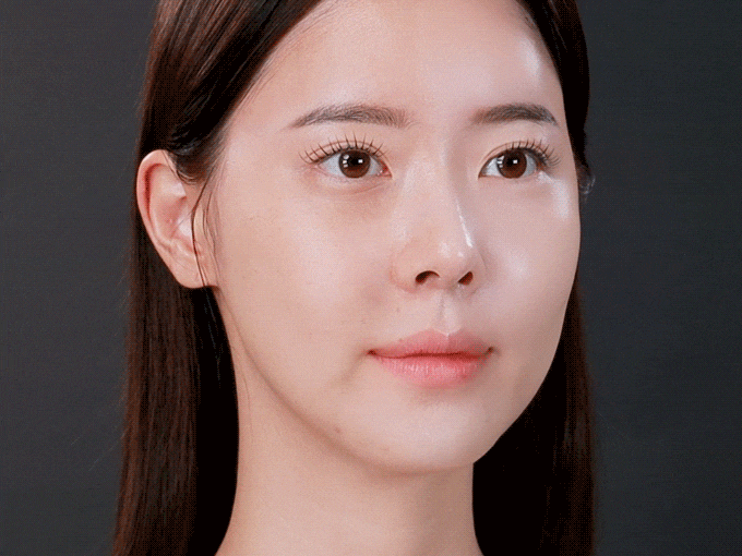 워터광채쿠션 사용 gif