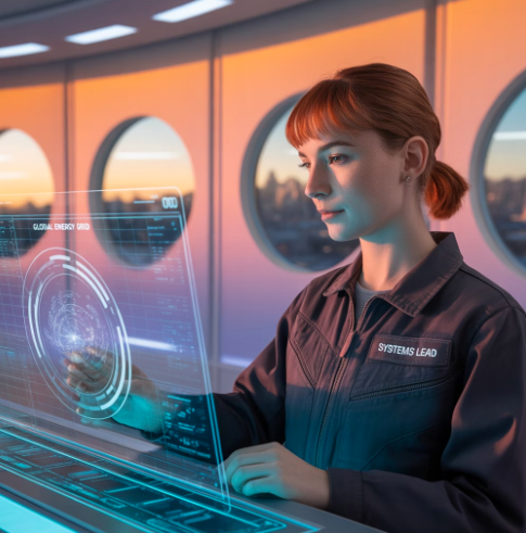 에너지 설비 관리 전문 인력이 일하는 예시 모습