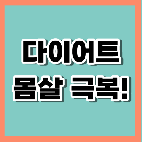 다이어트 몸살 극복