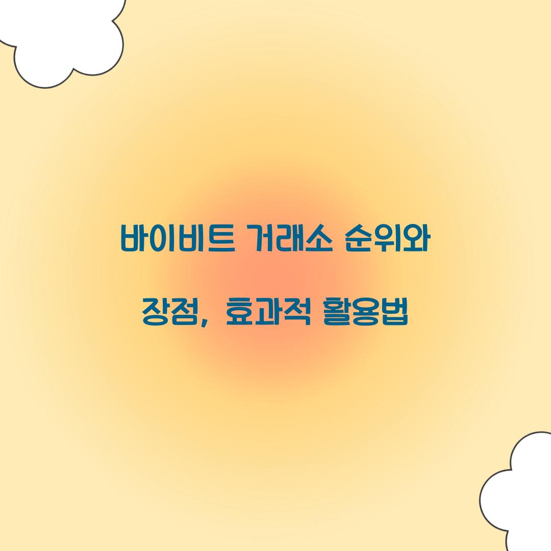 바이비트 거래소 순위