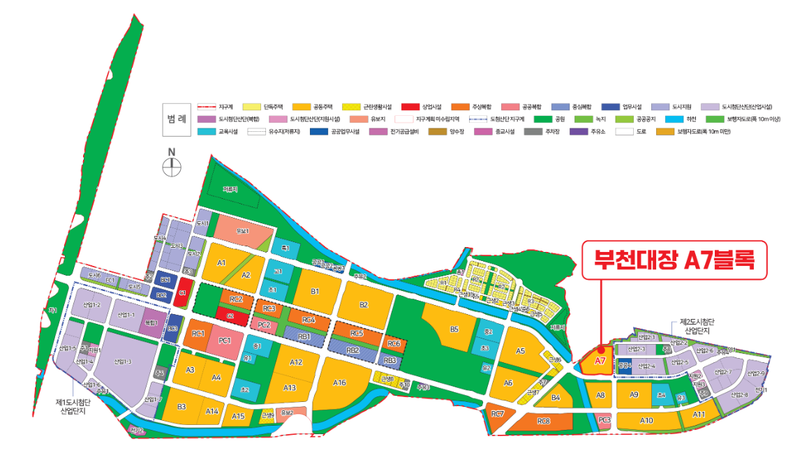 단지배치도-A7블럭