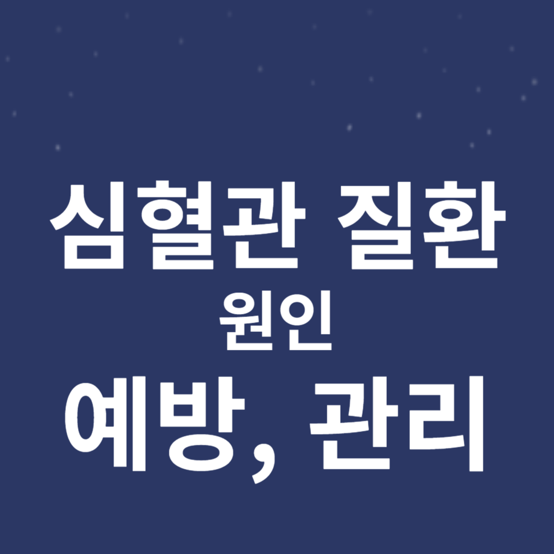 심혈관 질환의 이해: 원인, 예방, 관리