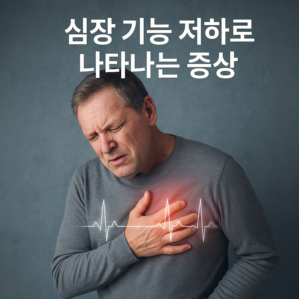 심장 기능 저하로 나타나는 증상