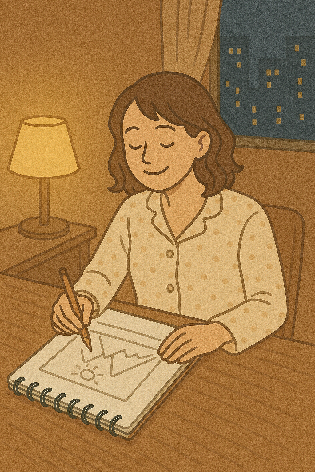 드로잉하는 여자