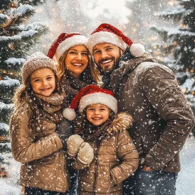 크리스마스 가족사진 촬영 팁, 5분 만에 완벽한 사진 찍는 법_2