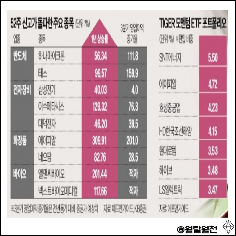 52주 신고가 종목 총정리