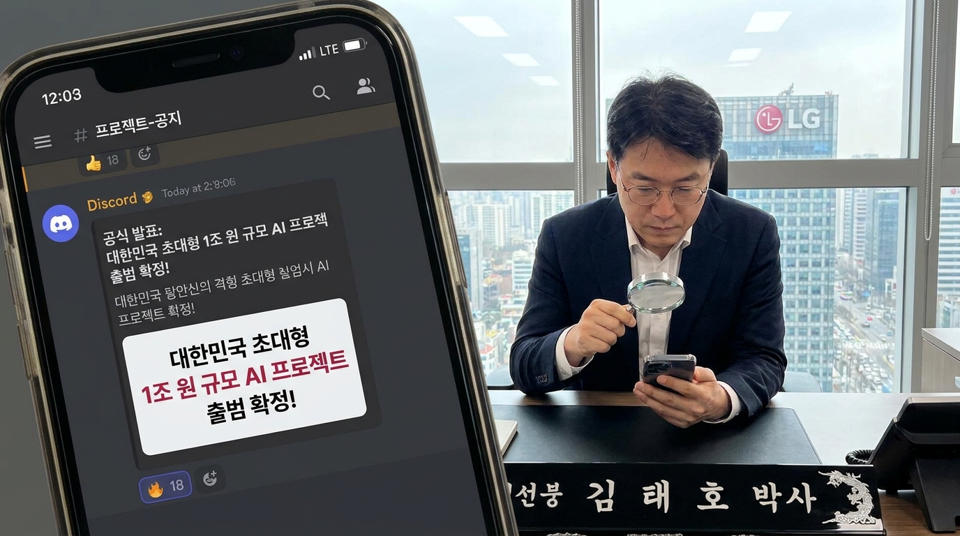상위 0.1% 전문가들이 모여 정보를 공유하는 폐쇄형 디지털 커뮤니티 화면